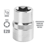 OEMTOOLS 22811 E20 1/2 Inch Drive External Star Socket Additional Image 1