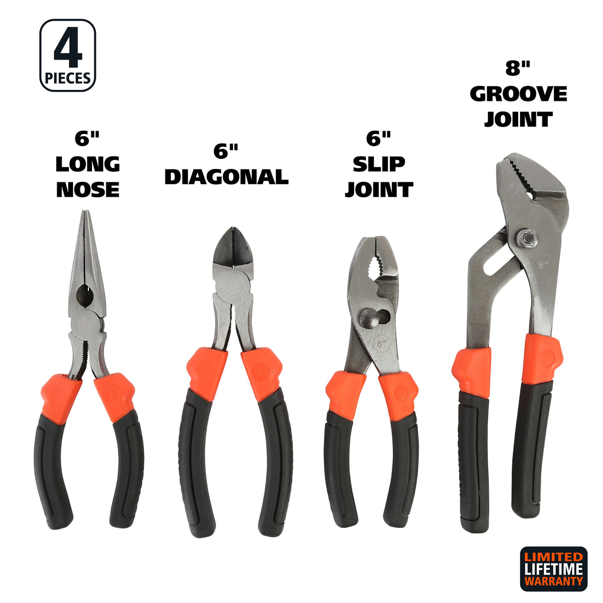 GreatNeck 92048 Pliers Set (4-Piece) Additional Image 1