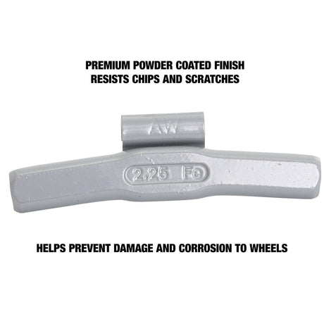 OEMTOOLS 23252 2.25 oz. AL Style Steel Wheel Weigh - 1 Box of 25 Additional Image 3