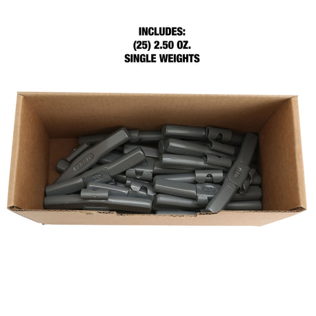 OEMTOOLS 23236 2.50 Oz. P Style Steel Wheel Weight- 1 Box of 25 Additional Image 4