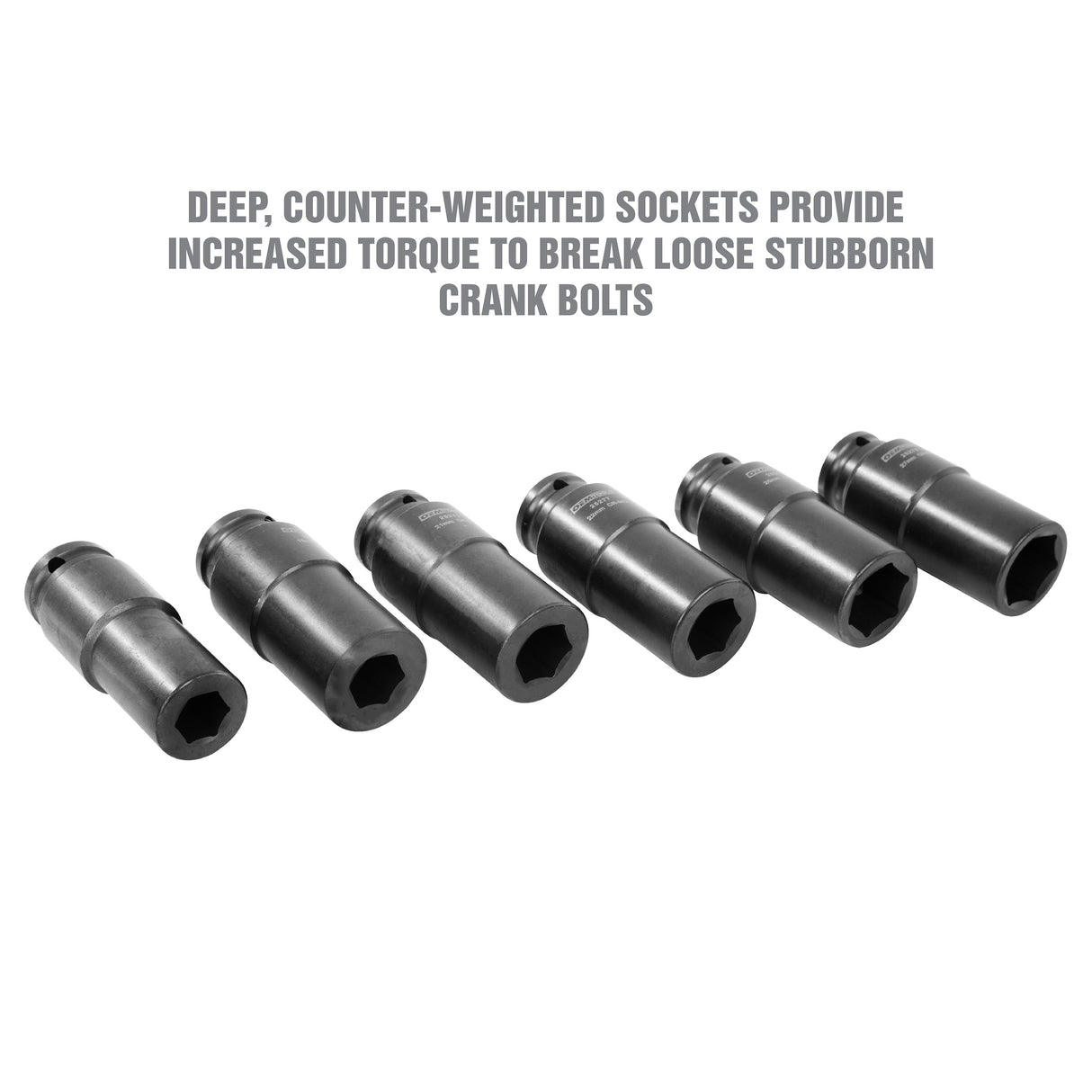 OEMTOOLS 25276 6 Piece Crank Bolt Socket Set Additional Image 3