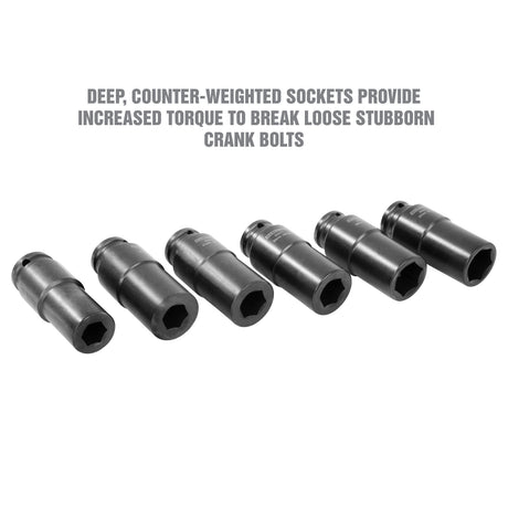 OEMTOOLS 25276 6 Piece Crank Bolt Socket Set Additional Image 3