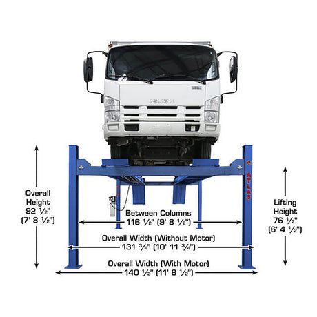 Atlas Equipment Platinum PVL14 14,000 Lb. 4-Post Lift Additional Image 4