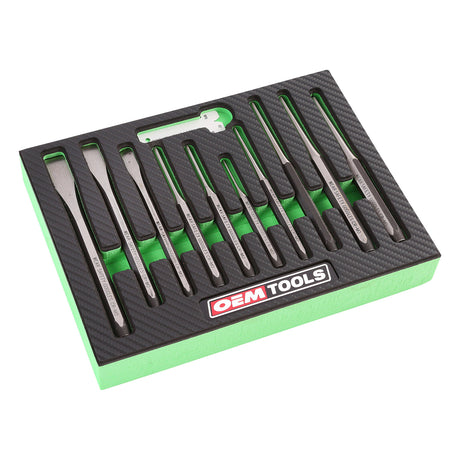 OEMTOOLS 23996 11 Piece Punch and Chisel Set Main Image