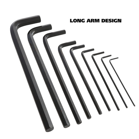 GreatNeck HK9ML Long Arm Hex Key Metric Set (9 Piece) with Holder Additional Image 5
