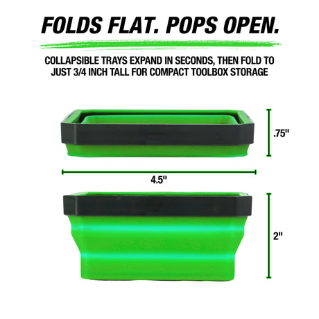 OEMTOOLS 26052 Magnetic Foldable Trays - 4 Pack Additional Image 2