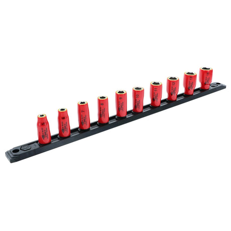 Wiha Tools 31393 10 Pc. Insulated Socket Set 1/4in. Drive - METRIC Main Image