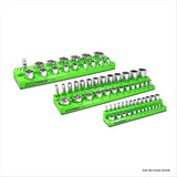 OEMTOOLS 22485 3-Piece Magnetic Socket Tray Set- SAE-Green Additional Image 1