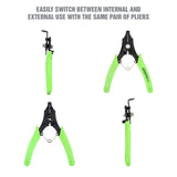 OEMTOOLS 25012 4-in-1 Combination Snap Ring Pliers Additional Image 2