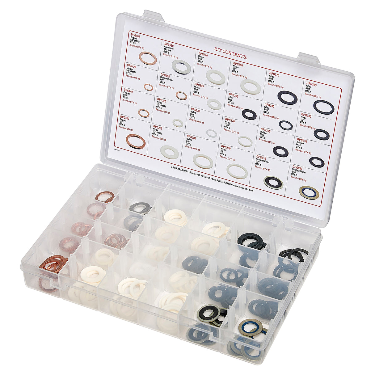 SURR SURDPG120 Oil Drain Plug Gasket Assortment Additional Image 1