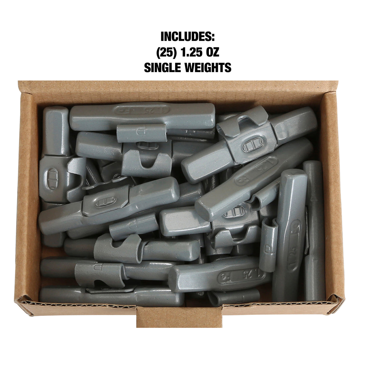 OEMTOOLS 23226 1.25 Oz. P Style Steel Wheel Weigh t- 1 Box of 25 Additional Image 4