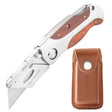 Sheffield 12818 Premium Folding Lock Back® Utility Knife with Sheath Main Image