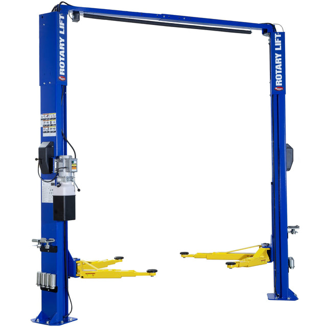 Rotary Lift SPOA10-AV 10,000 Lb. 2-Post Asymmetric Lift with AV Arms - Blue Main Image