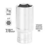OEMTOOLS 22350 3/8 Inch Drive Deep Socket (7/8 Inch) Additional Image 1