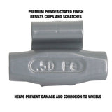 OEMTOOLS 23241 0.50 Oz. T Style Steel Wheel Weight - 1 Box of 25 Additional Image 3
