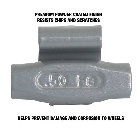 OEMTOOLS 23241 0.50 Oz. T Style Steel Wheel Weight - 1 Box of 25 Additional Image 3