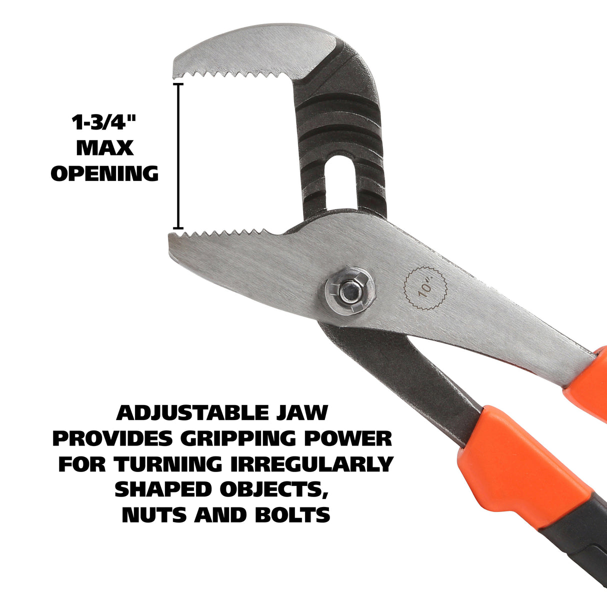 GreatNeck 19900 Groove Joint Pliers (10 Inch) Additional Image 3