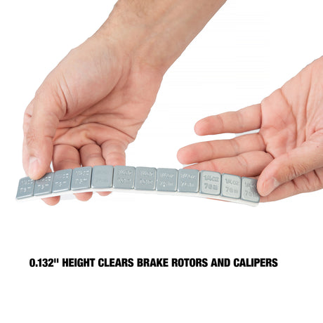 OEMTOOLS 23200 0.25 Oz. Steel Adhesive Wheel Weights, 40 Strips of 12, 480 Per Box Additional Image 3