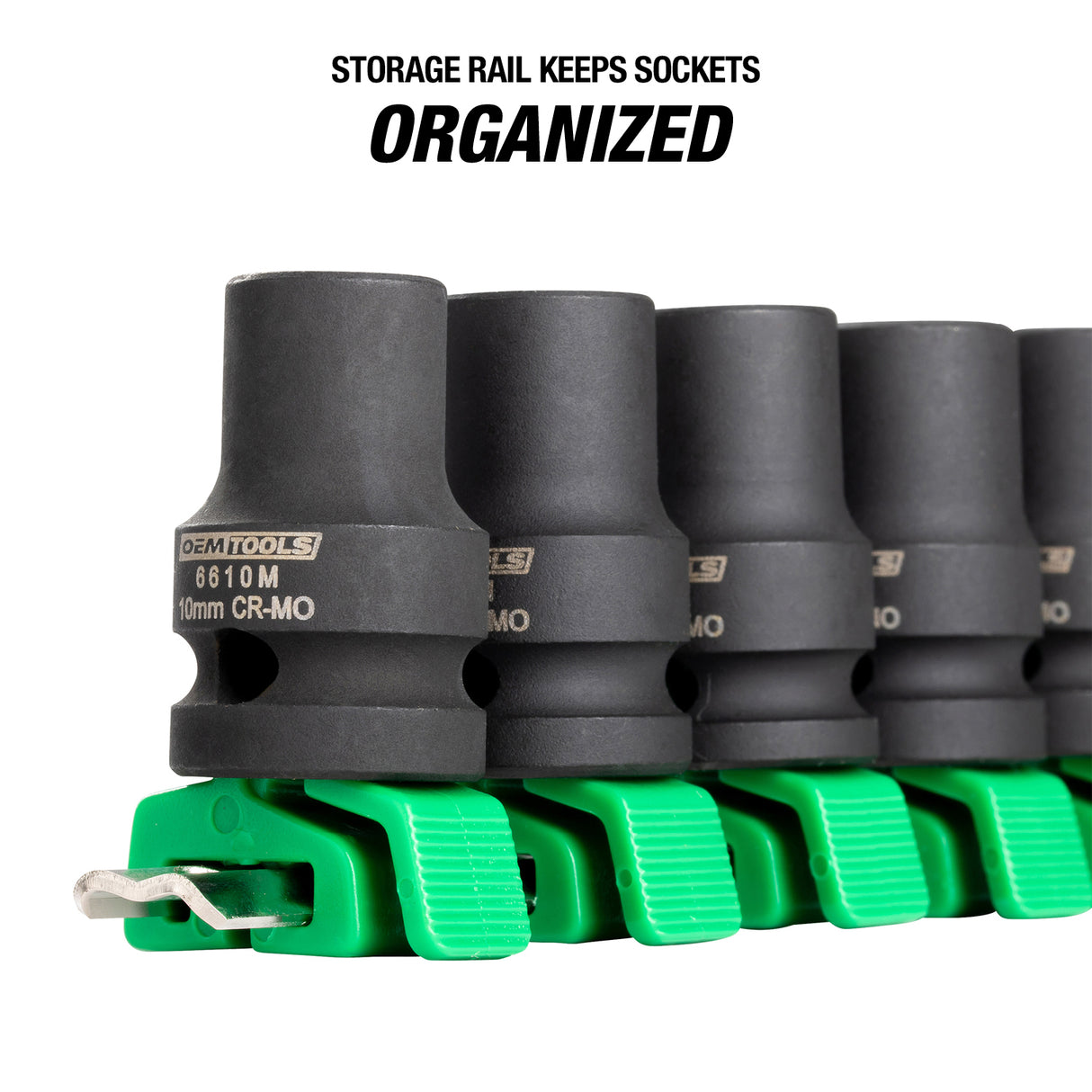 OEMTOOLS 25591 10 Piece 1/2in. Drive Impact Socket Set - Metric Additional Image 5