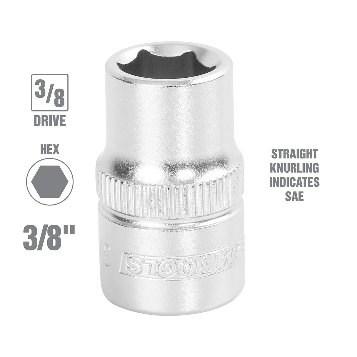 OEMTOOLS 22304 3/8 Inch SAE Socket Additional Image 1