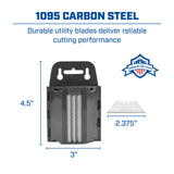 Sheffield 12282 Standard 100 Utility Blades with Dispenser Additional Image 1