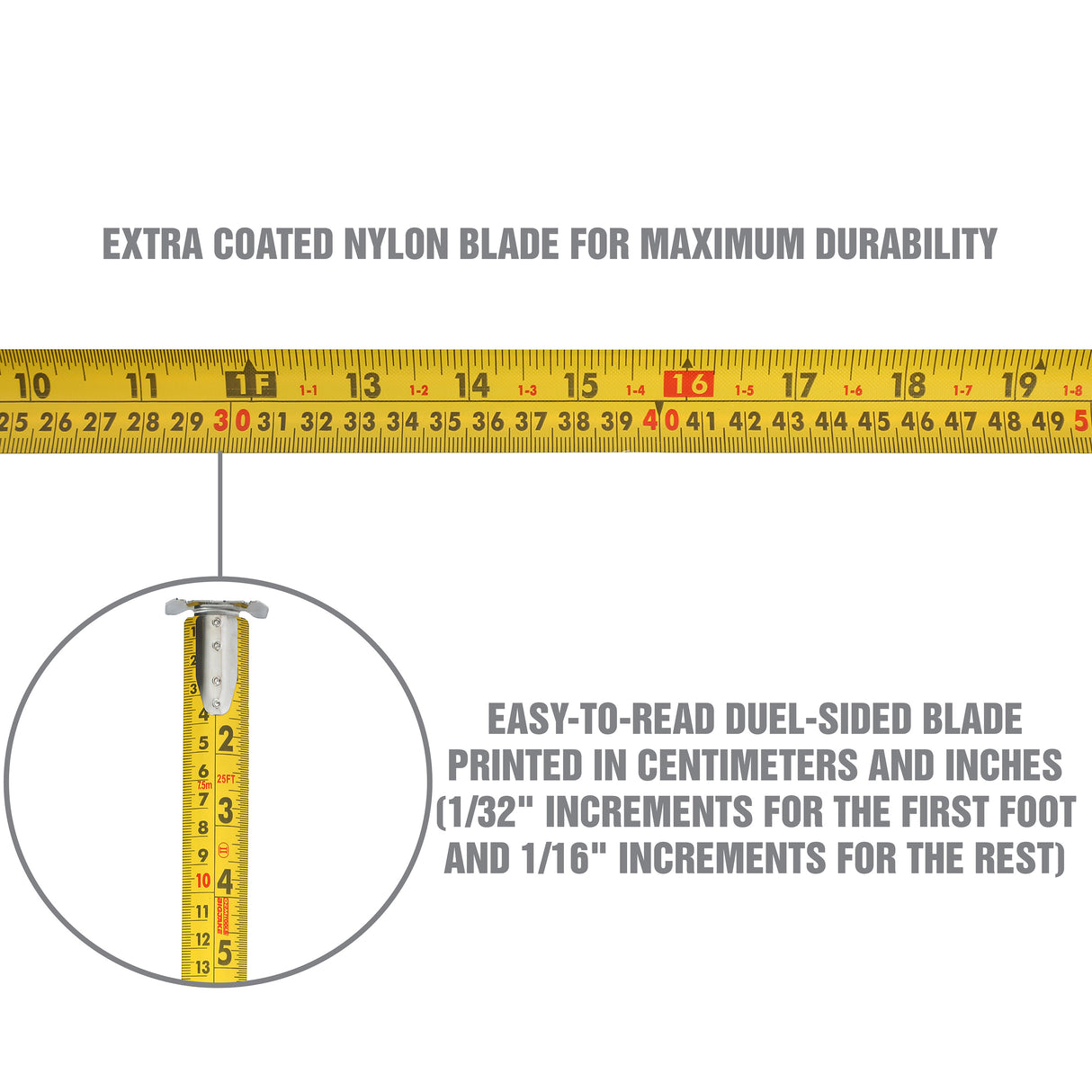 OEMTOOLS 25698 16 Ft. Tape Measure Additional Image 2