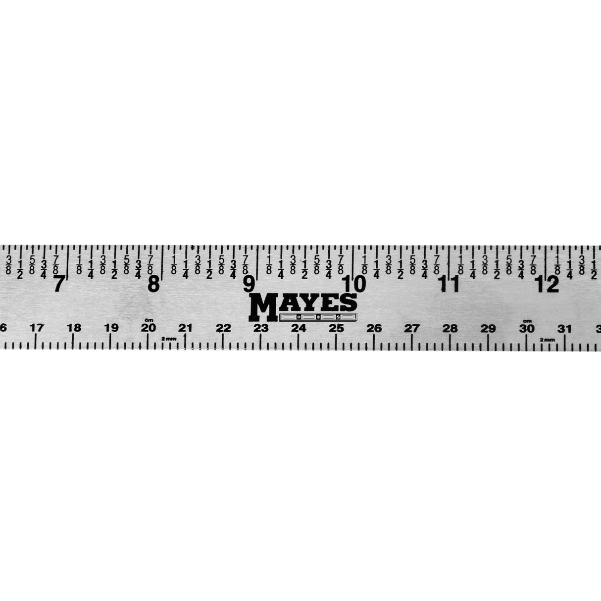 Mayes 10193 EasyMark™ 36 Inch Aluminum Yardstick (1-1/8 Inch Wide) Additional Image 1