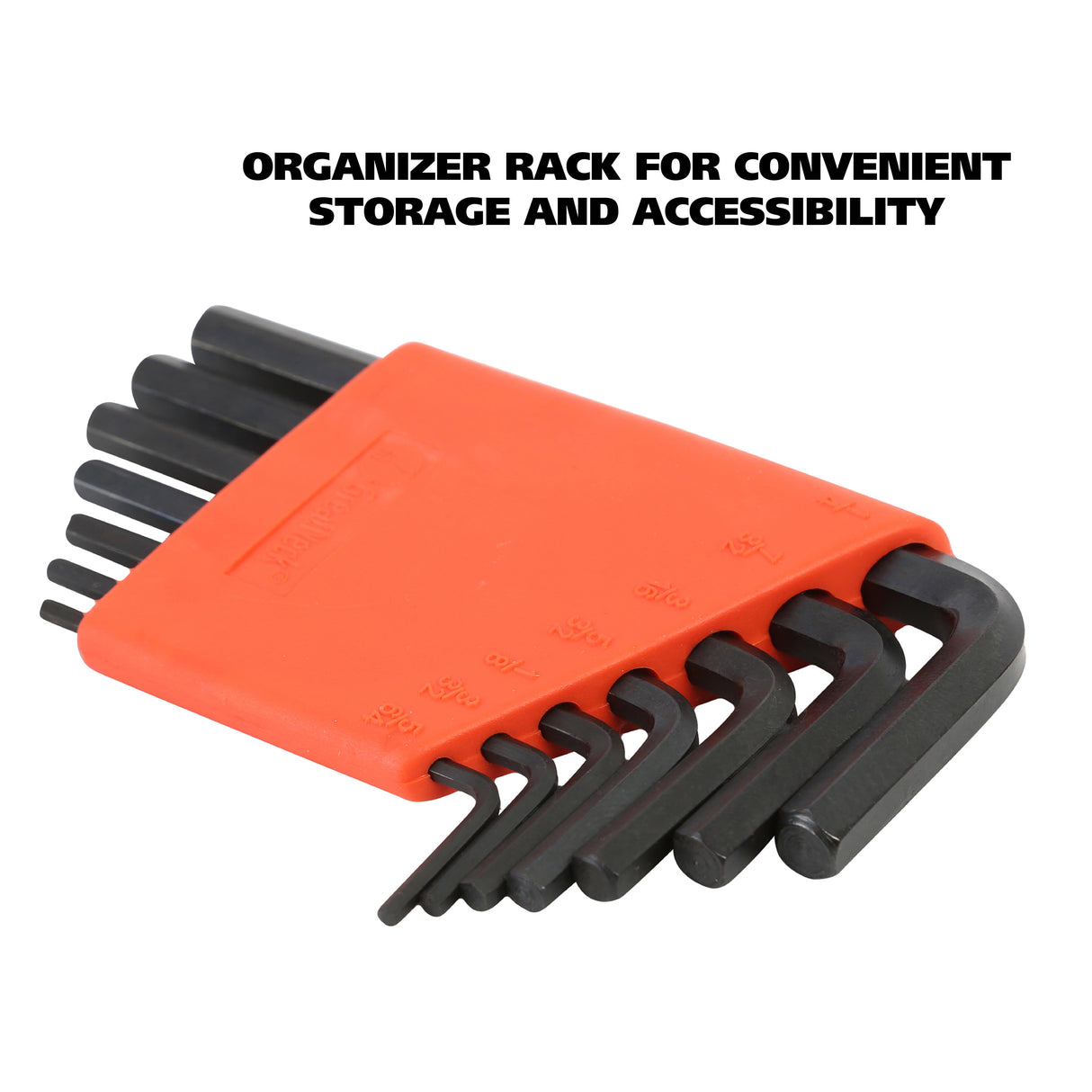 GreatNeck HK7A Hex Key Set (7 Piece SAE) with Holder Additional Image 5