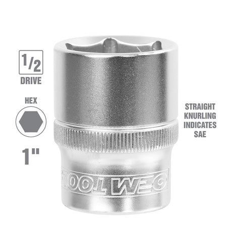 OEMTOOLS 22368 1 Inch 1/2 Inch Drive Socket Additional Image 1