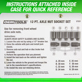 OEMTOOLS 37321 12 Pt. Axle Nut Socket Set Additional Image 7