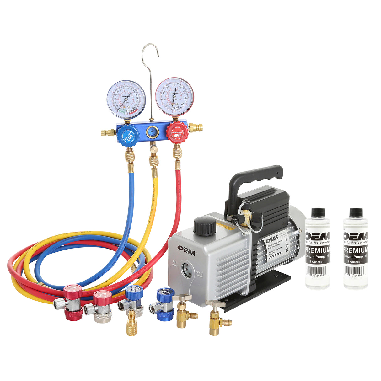 OEMTOOLS 68951 R134a & R1234yf Spark-Free Vacuum Pump Kit Additional Image 2