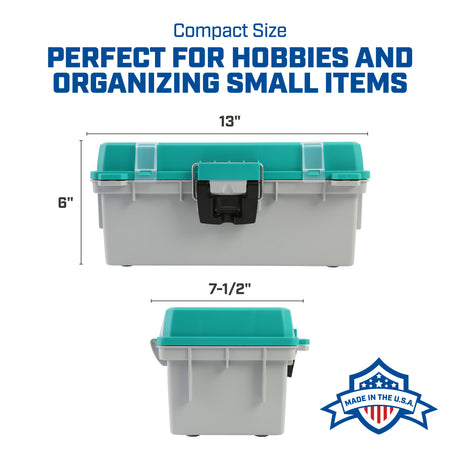 Sheffield 12671 13in. Tackle Box-Teal/Gray Additional Image 5