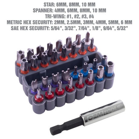 OEMTOOLS 25959 33-Piece Security Bit Set Additional Image 4