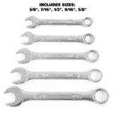 GreatNeck COW5C SAE Combination Wrench Set (5-Piece) Additional Image 1