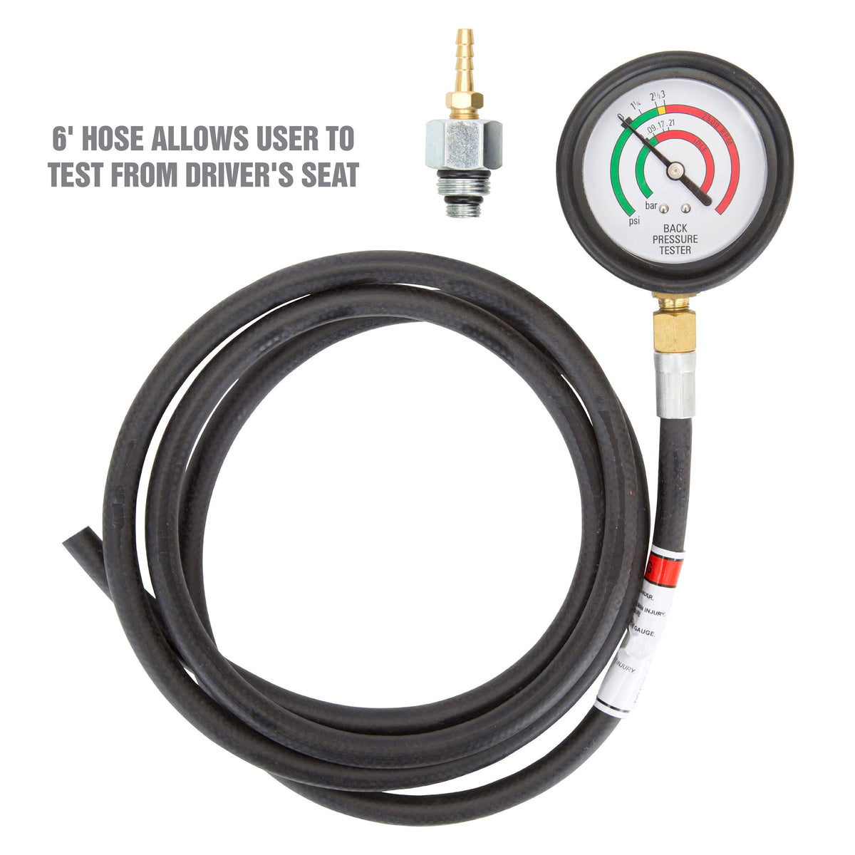 OEMTOOLS 37263 Exhaust Back Pressure Tester/Gauge Additional Image 3