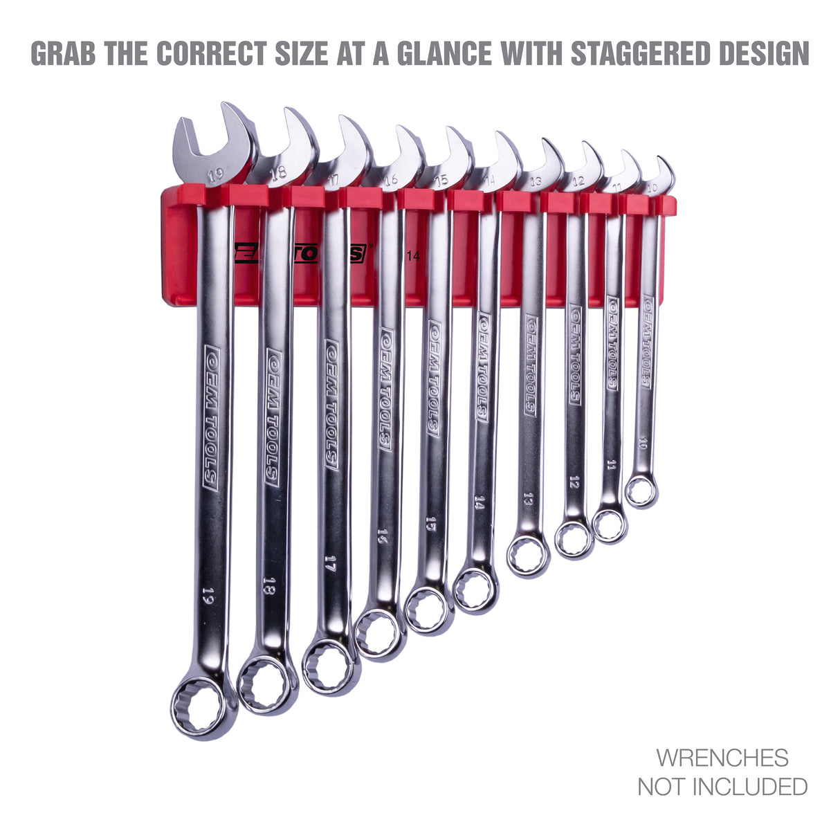 OEMTOOLS 22514 Magnetic Wrench Holder (Red) Additional Image 4