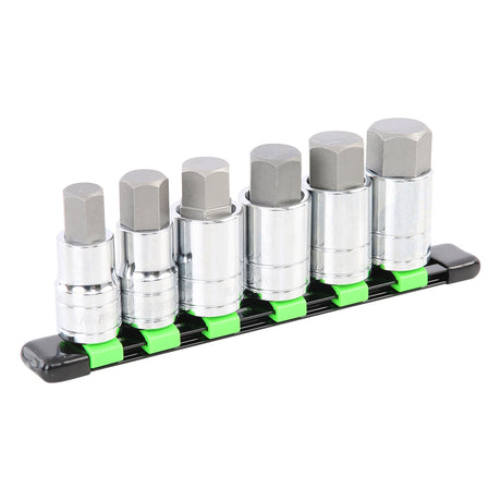 OEMTOOLS 22999 1/2 Inch Drive SAE Hex Bit Socket Set (6 Piece) Main Image