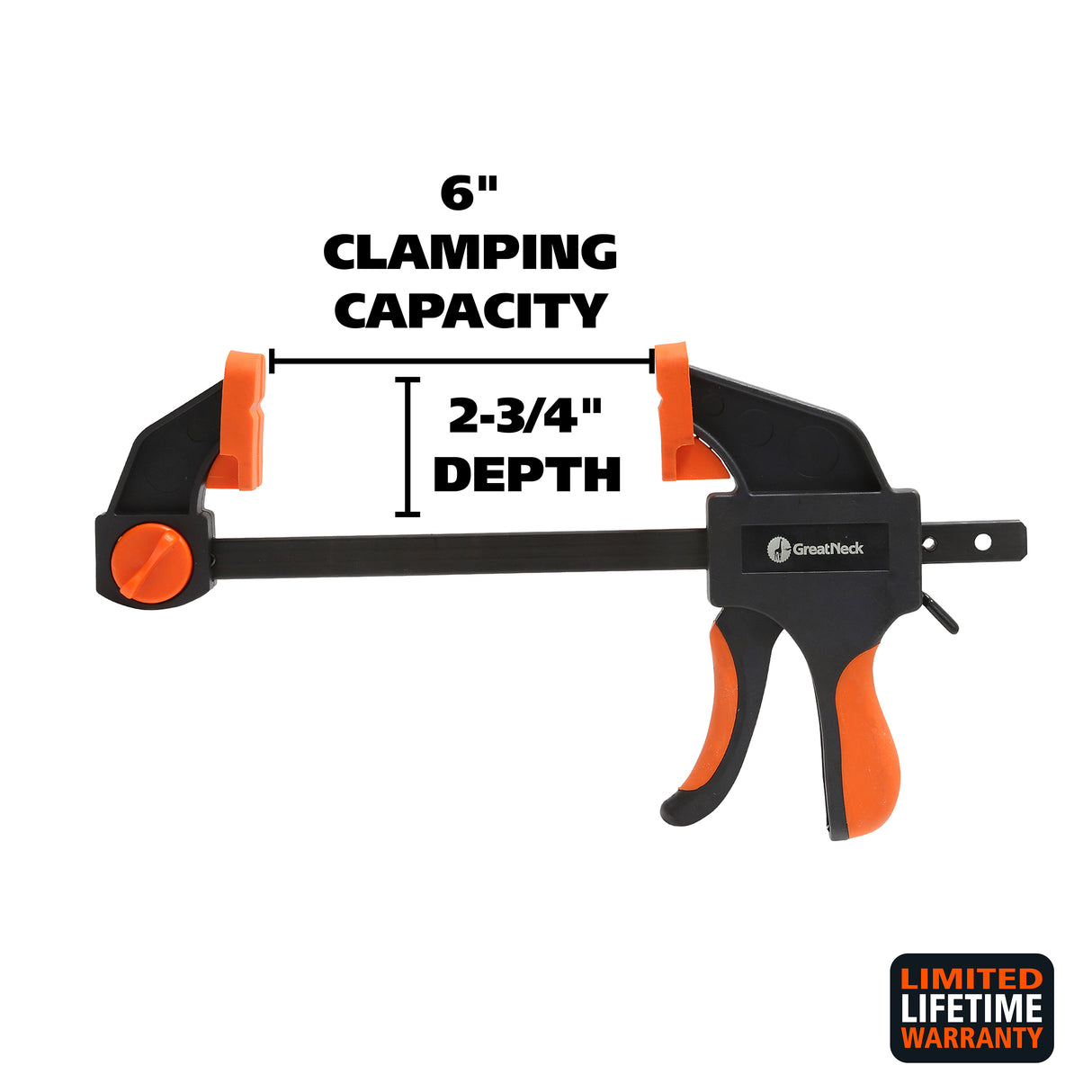 GreatNeck 59000 Ratcheting Bar Clamp (6 Inch) Additional Image 1
