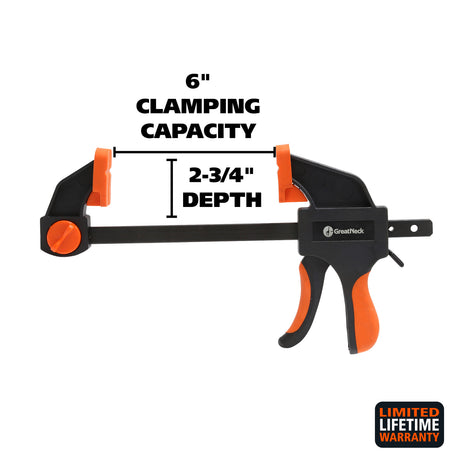 GreatNeck 59000 Ratcheting Bar Clamp (6 Inch) Additional Image 1