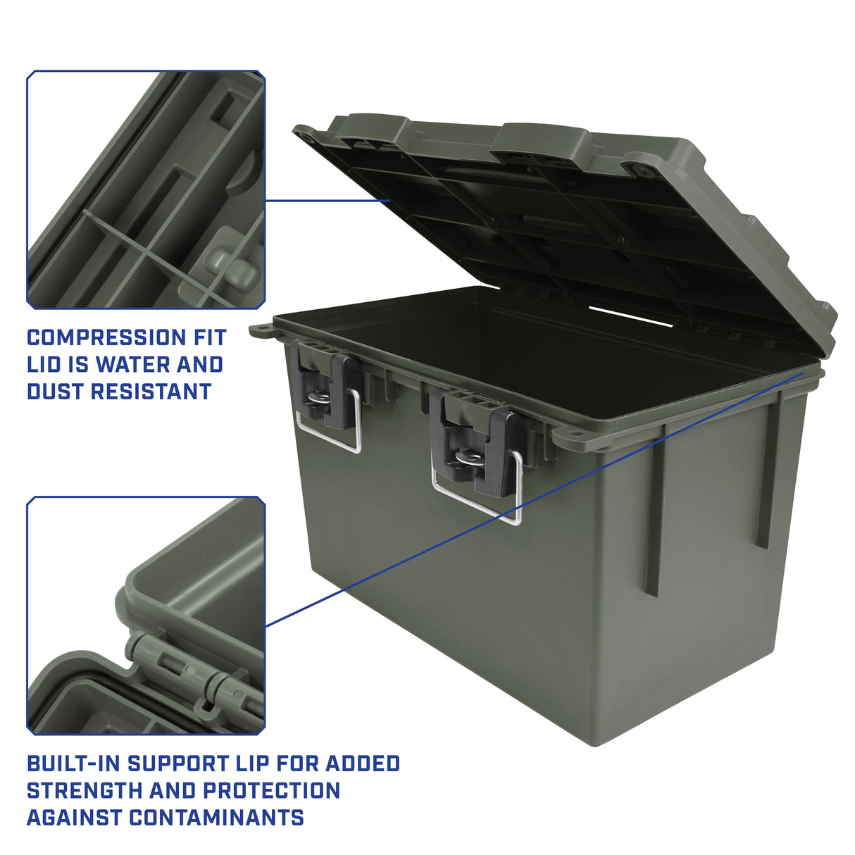 Sheffield 12710 XL Field Box-Olive Drab Green Additional Image 3