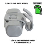 OEMTOOLS 23256 1.00 Oz. T Style Steel Wheel Weight - 1 Box of 25 Additional Image 2