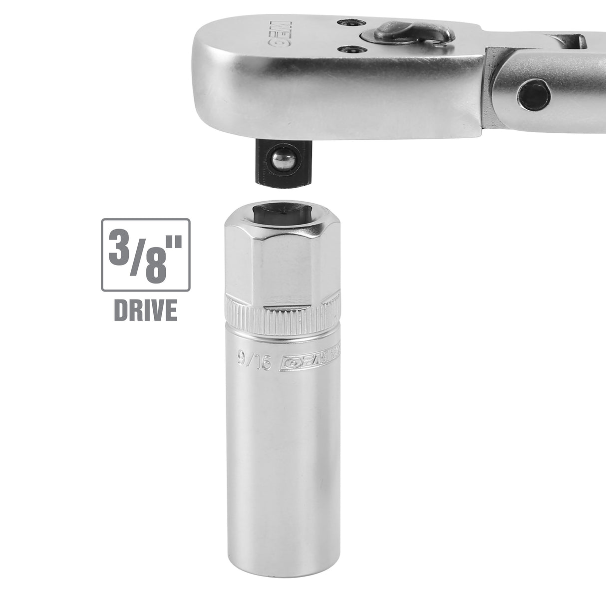 OEMTOOLS 22880 9/16 Inch 3/8in. Drive Magnetic Spark Plug Socket Additional Image 5
