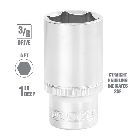 OEMTOOLS 22351 3/8 Inch Drive Deep Socket (1 Inch) Additional Image 1