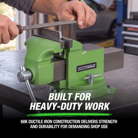OEMTOOLS 24300 6in. Heavy-Duty Vise with Pipe Jaws Additional Image 1