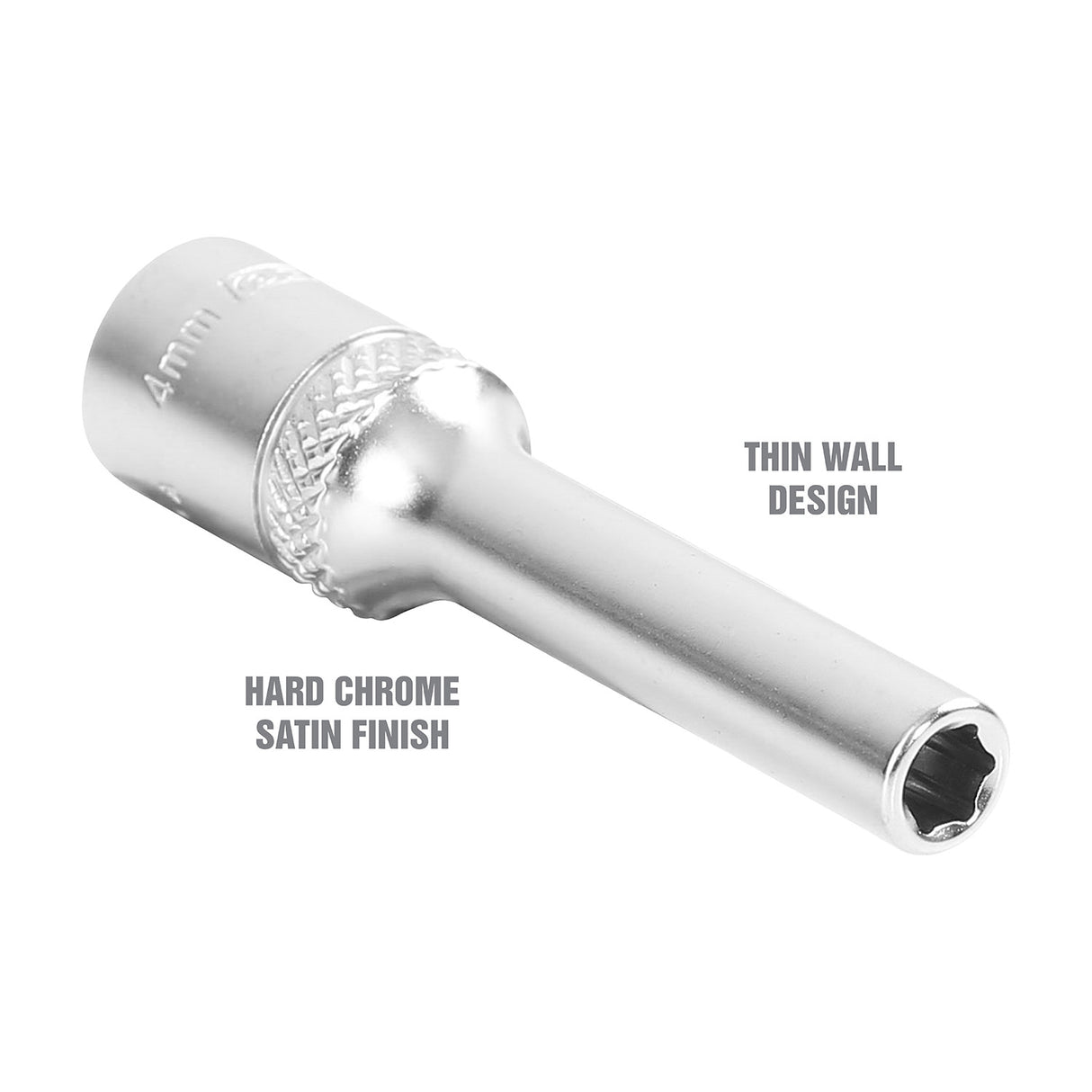 OEMTOOLS 22266 1/4 Inch Drive 6 Pt. Deep Socket (4 mm) Additional Image 2