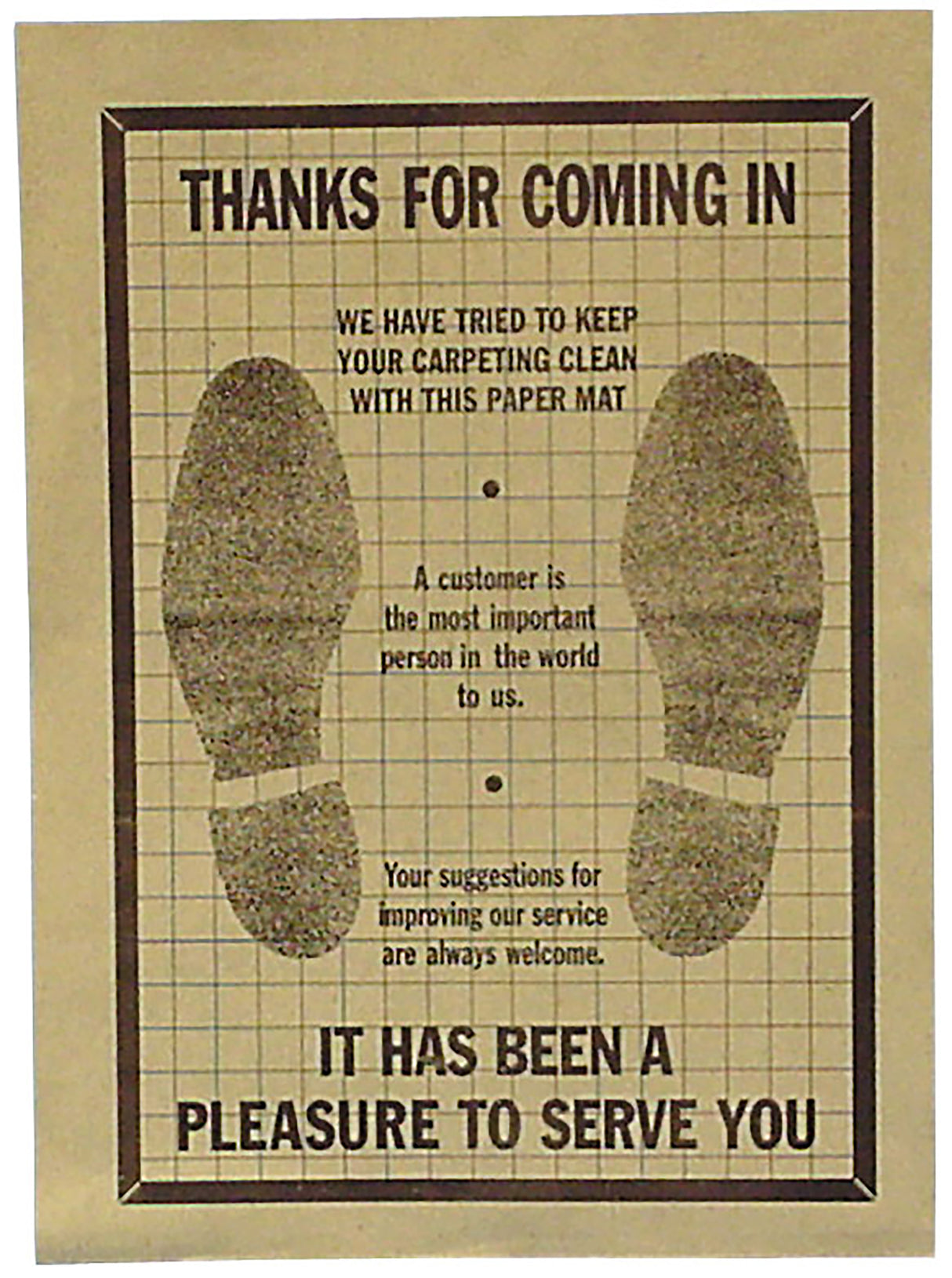 John Dow PFM-500 Paper Floor Mat Main Image