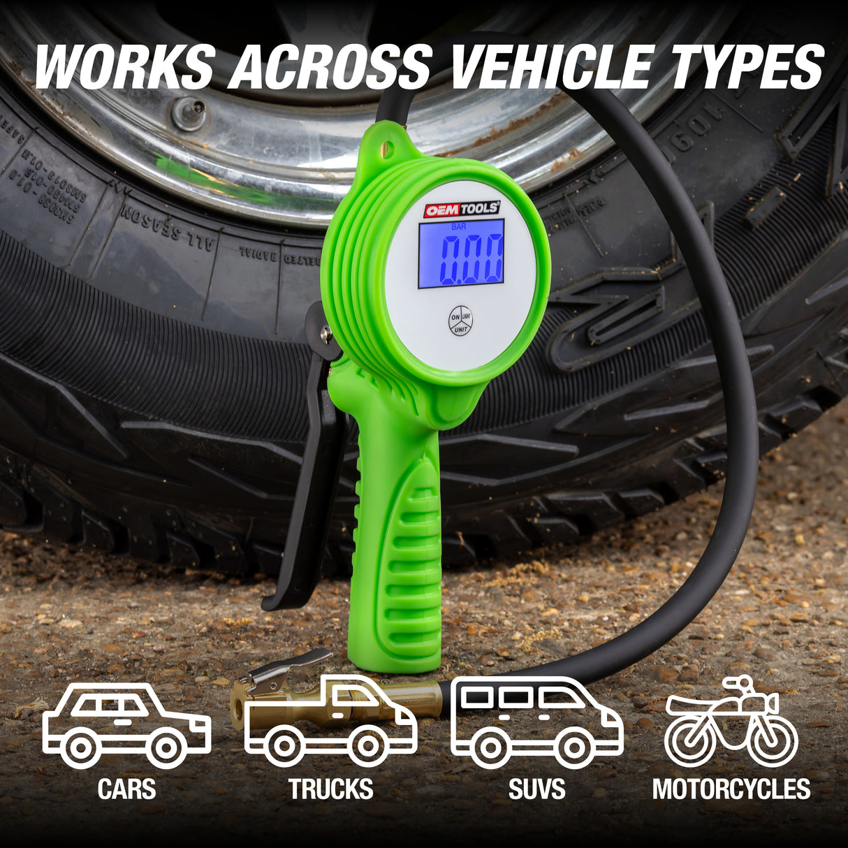 OEMTOOLS 44412 Digital Tire Inflator Additional Image 4