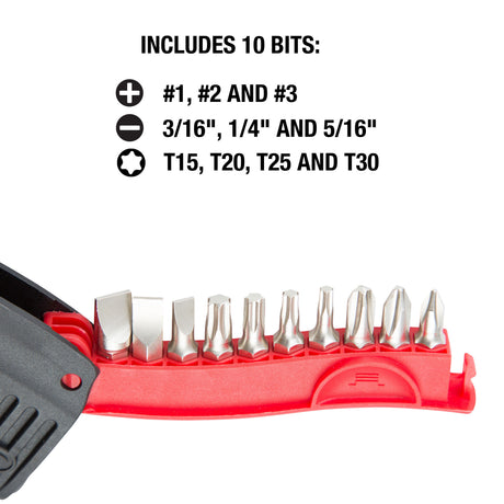 OEMTOOLS 25945 11 Piece Compact Bit Driver Set Additional Image 2