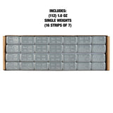OEMTOOLS 23214 1.00 oz. Low Profile Steel Adhesive Wheel Weights, 16 Strips of 7, 112 Pieces Per Box Additional Image 2
