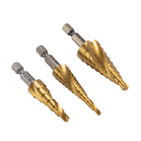 OEMTOOLS 24372 3 Piece Spiral Step Drill Set Additional Image 2